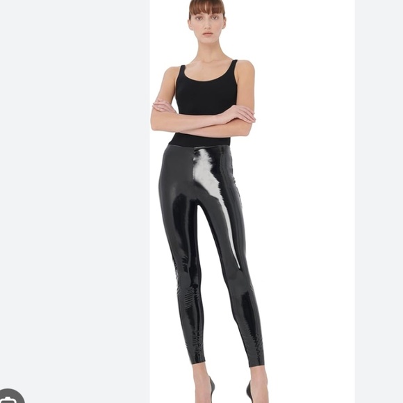 Wolford Pants - Wolford black latex leggings size 4 nwt